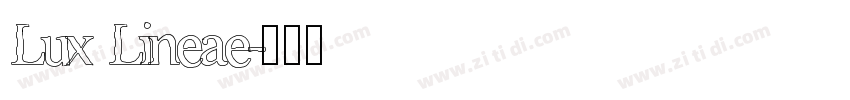 Lux Lineae字体转换